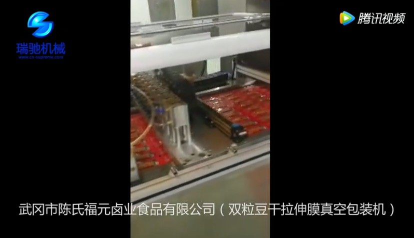 浙江雙粒豆干拉伸膜真空包裝機